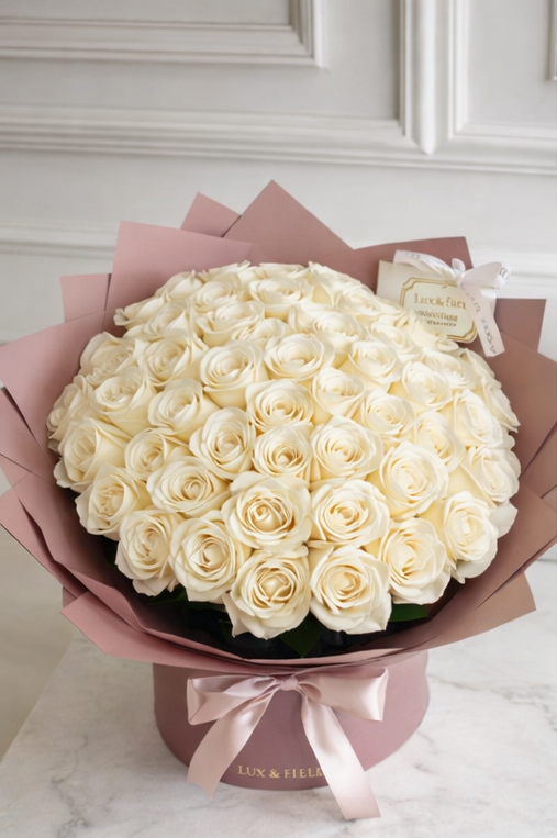 Blush Reverie (50 Roses)